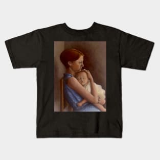 A mothers love - Oil painting by Avril Thomas - Adelaide / South Australia Artist Kids T-Shirt